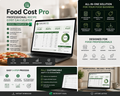 Food Cost Pro 5.0 – Multilingual Recipe Cost & Menu Engineering Excel Template